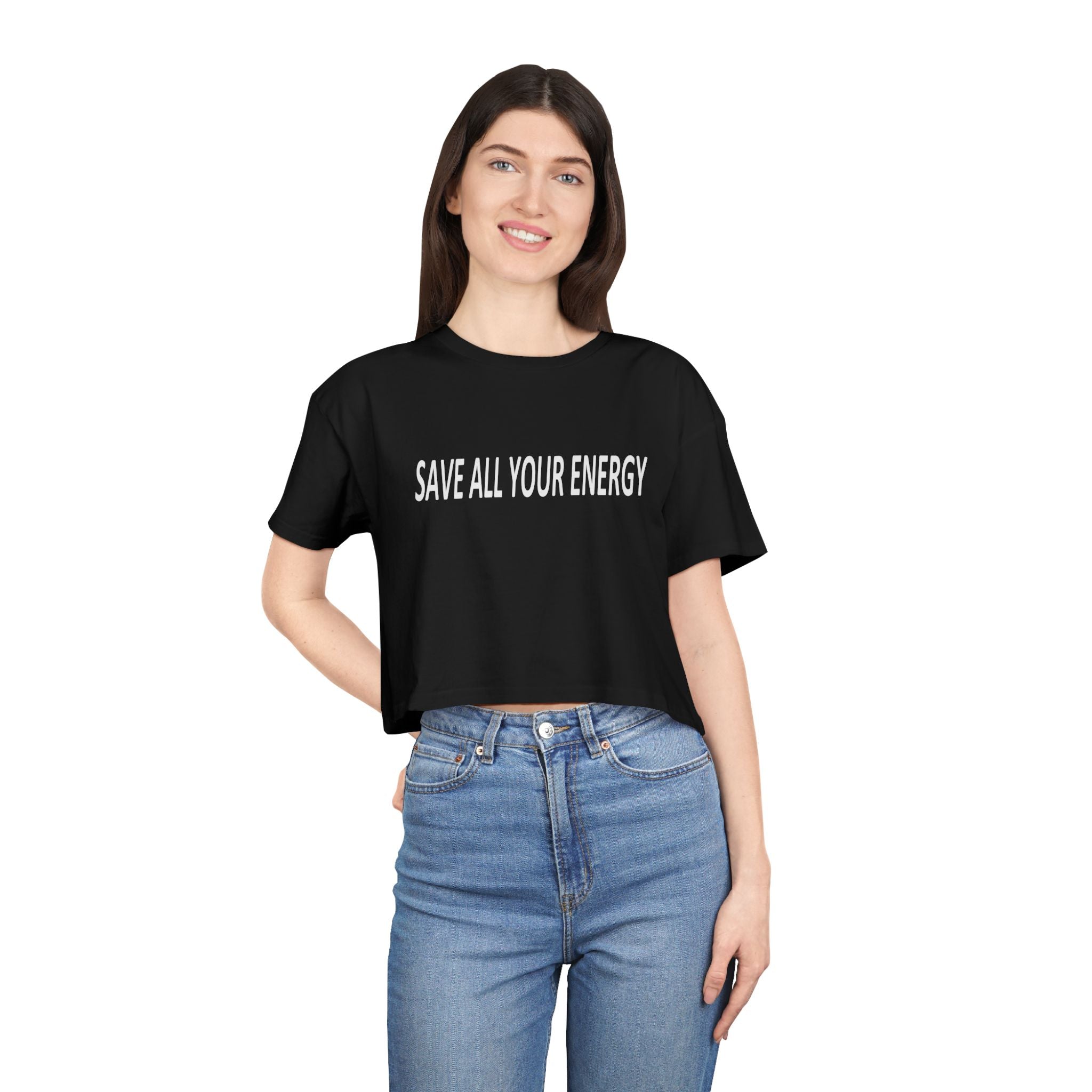 Save All Your Energy unisex Crop Tee