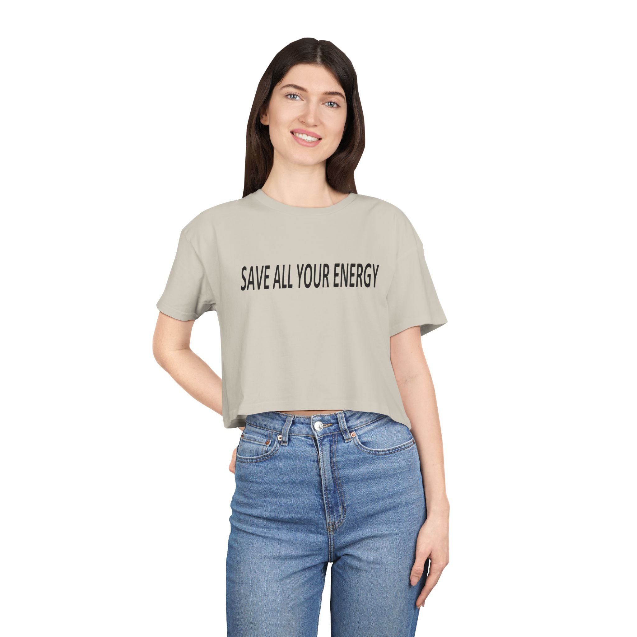 Save All Your Energy unisex Crop Tee