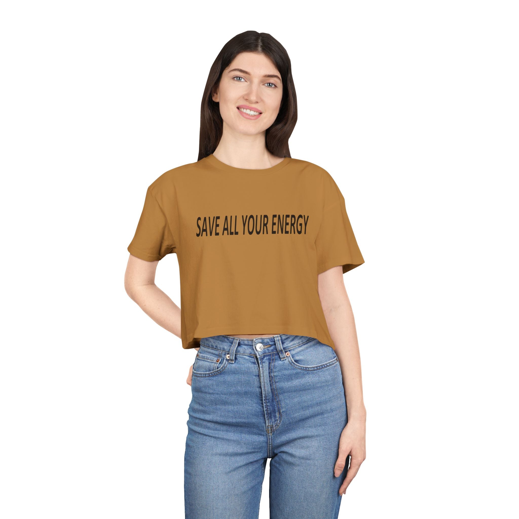 Save All Your Energy unisex Crop Tee