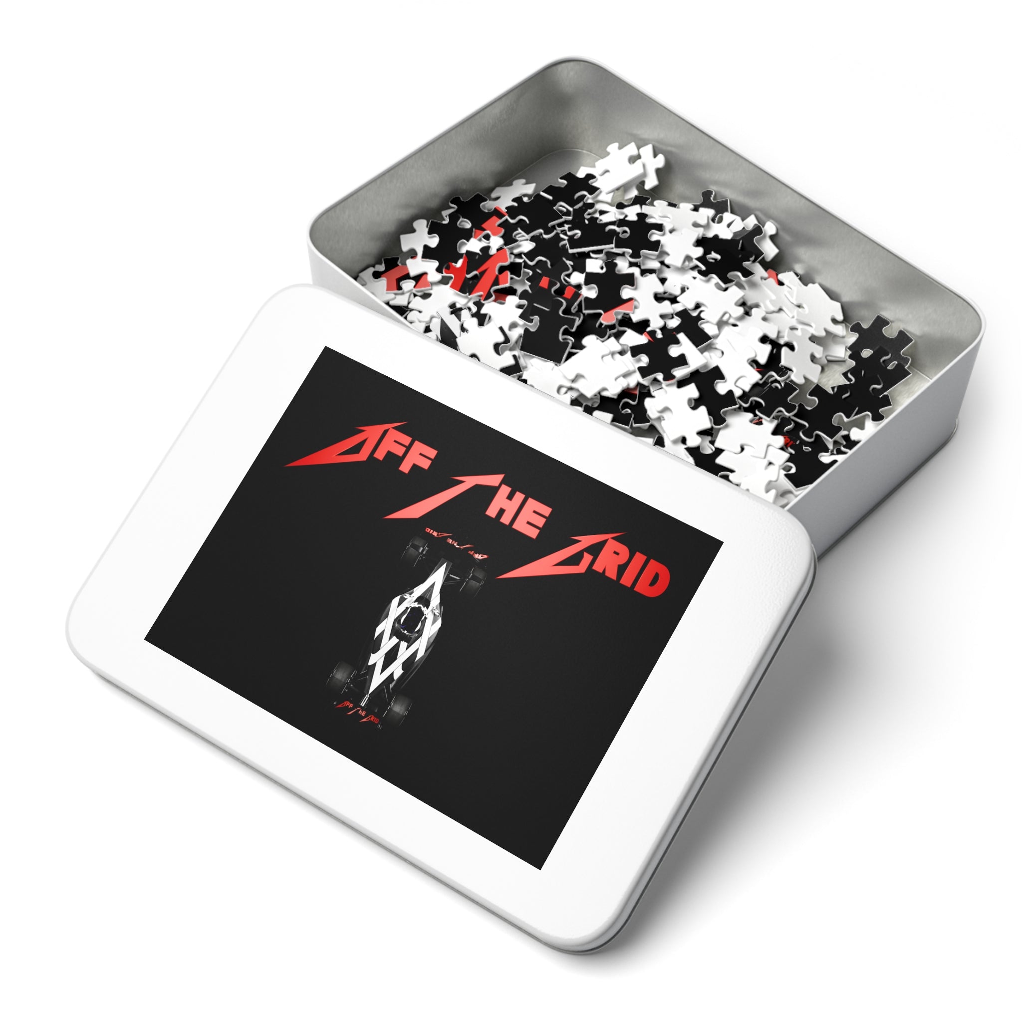Racing Jigsaw Puzzle with Off the Grid Design