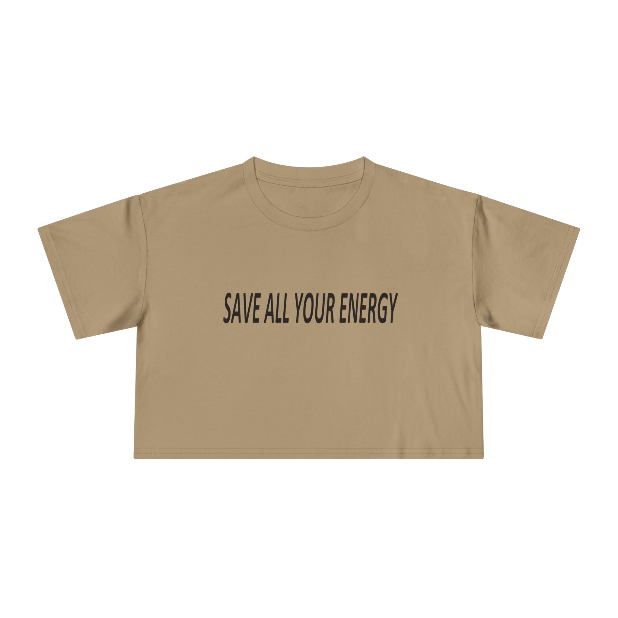 Save All Your Energy unisex Crop Tee