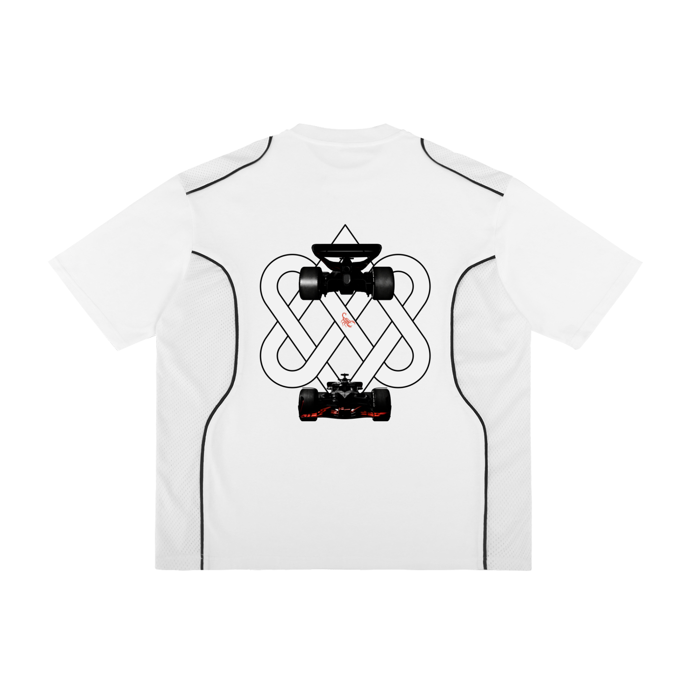 Contrast Piped Panel T-Shirt