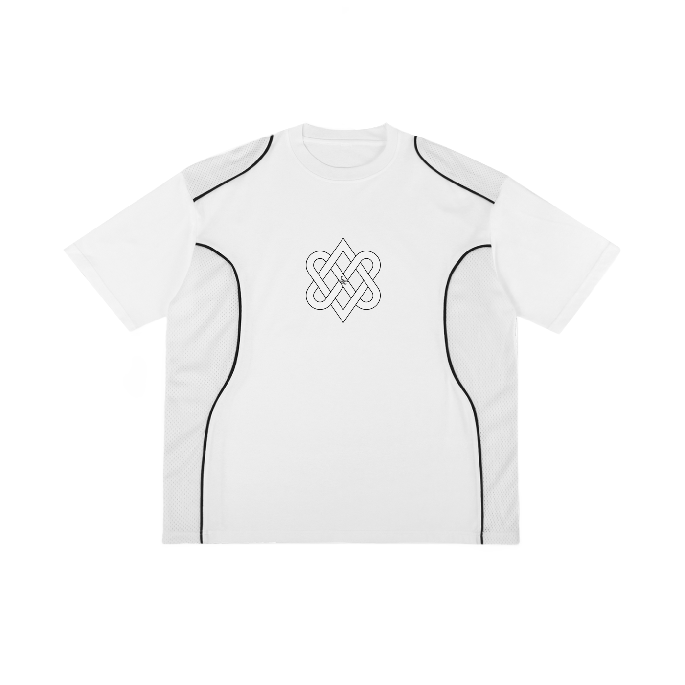 Contrast Piped Panel T-Shirt