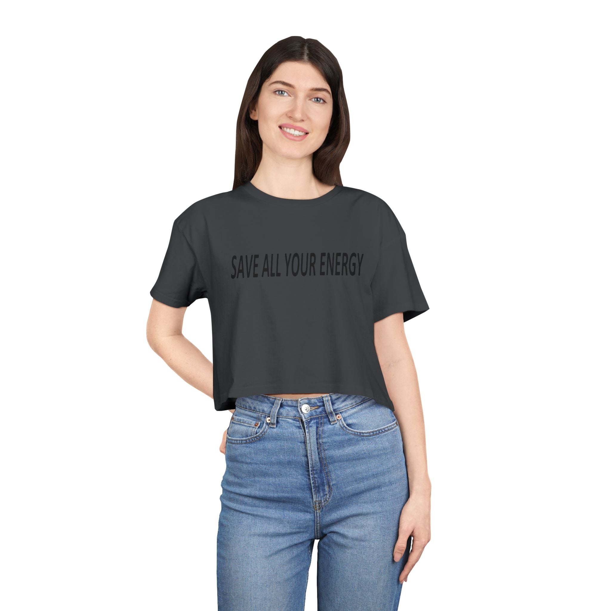 Save All Your Energy unisex Crop Tee