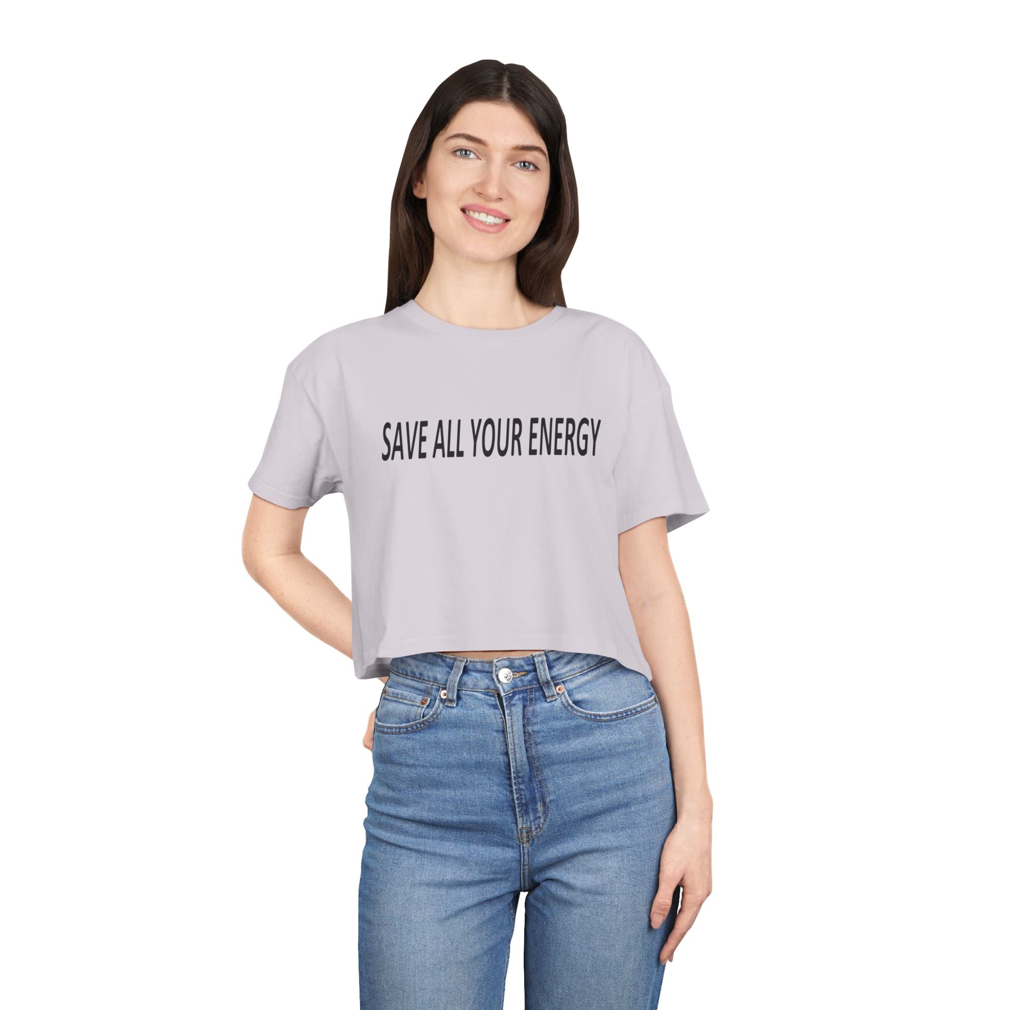 Save All Your Energy unisex Crop Tee