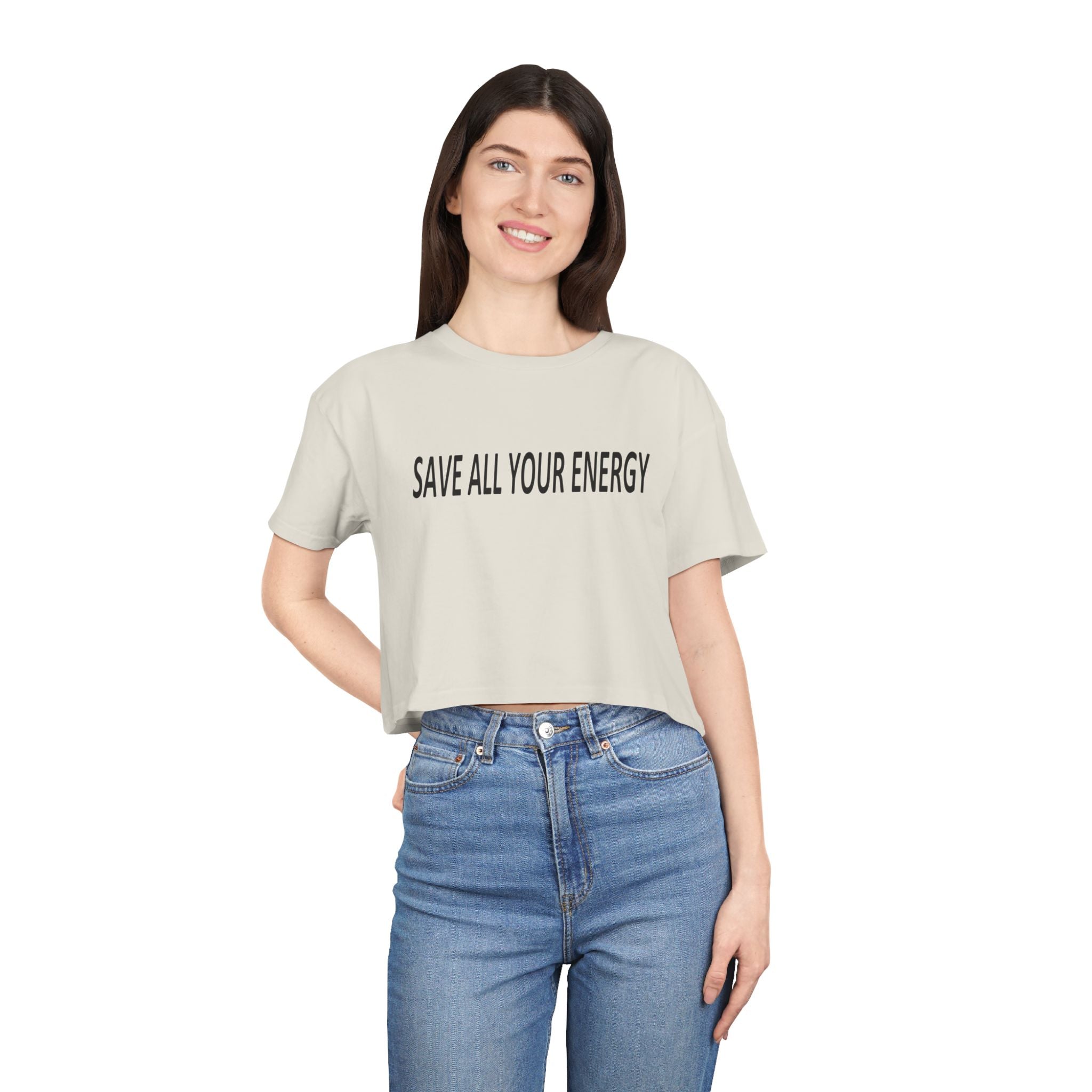 Save All Your Energy unisex Crop Tee