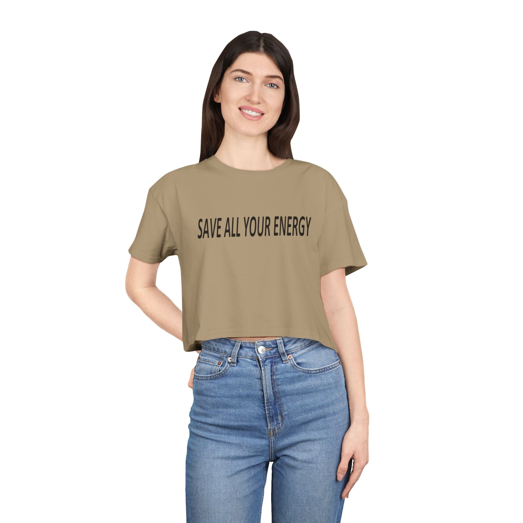 Save All Your Energy unisex Crop Tee