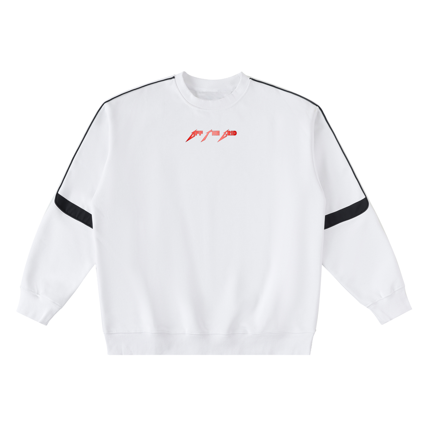 Oversized Crewneck Taped Sweatshirt