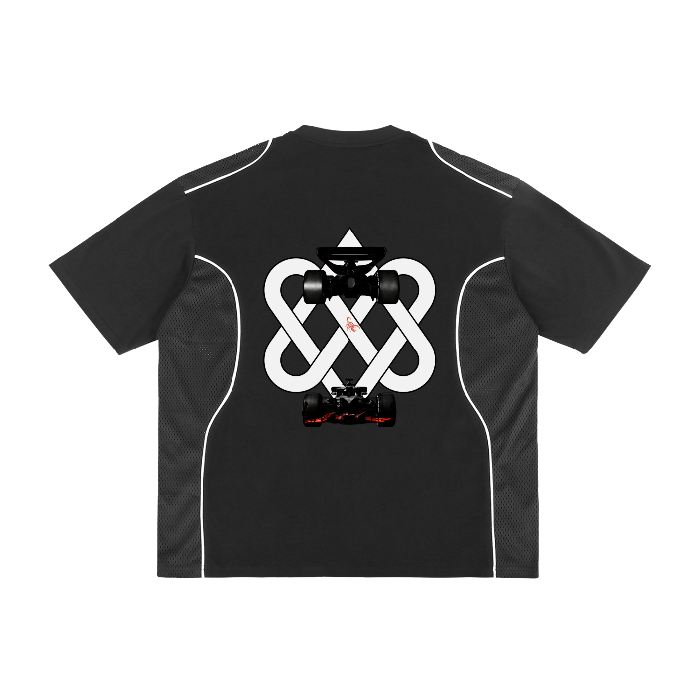 Contrast Piped Panel T-Shirt