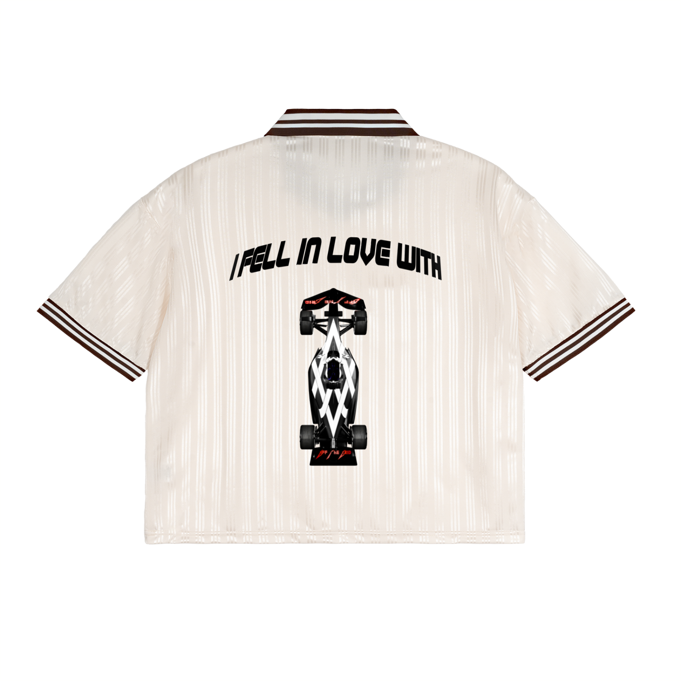 Motorsports Stripes Polo Collar T-Shirt