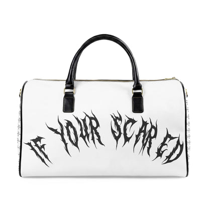 White Saye Leather Travel Bag Duffel