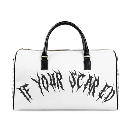 White Saye Leather Travel Bag Duffel