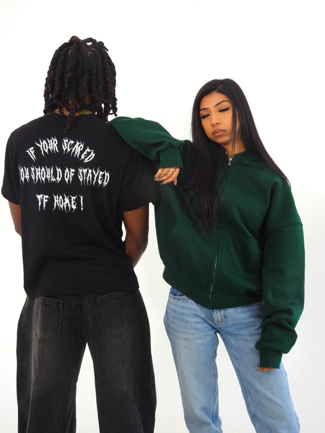 Unisex Boxy Cropped Fleece Zip-up Hoodie(380GSM)