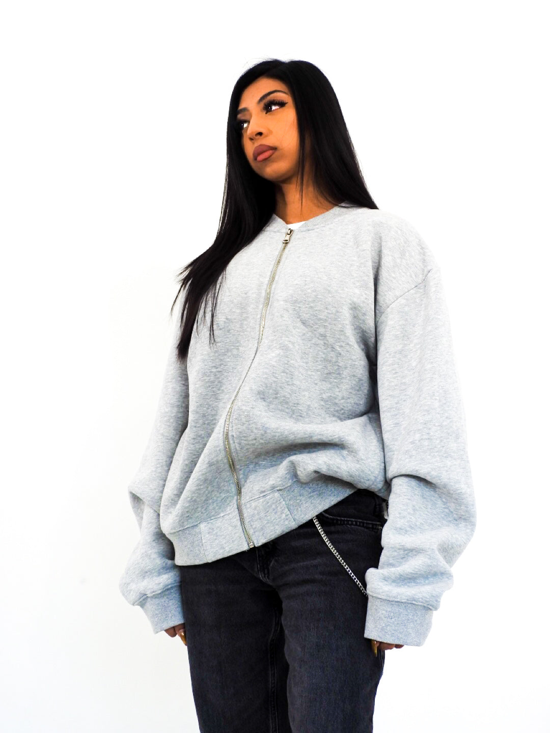 Unisex Fleece Zip-Up Baseball Jacket（360GSM）