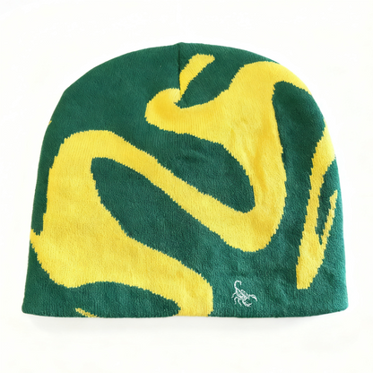 Green Unisex Quirky Fashion Pullover Knit Hat