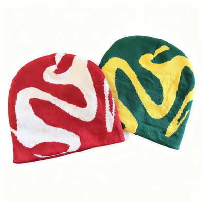 Green Unisex Quirky Fashion Pullover Knit Hat