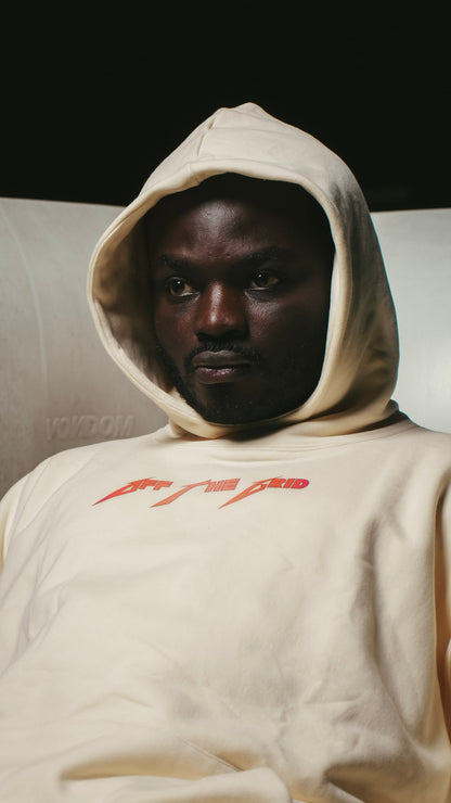 Sudadera con capucha de ángel de gran tamaño 