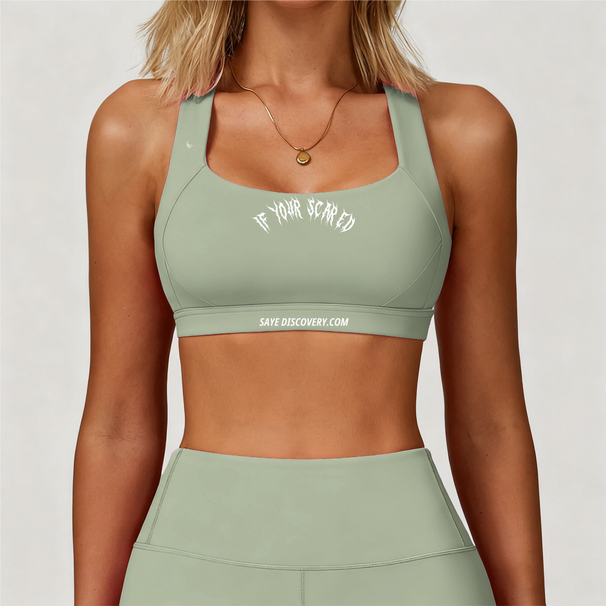 If Your Scared Sports Bra