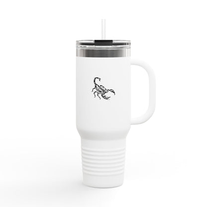 40oz Insulated Travel Mug with Scorpion Design