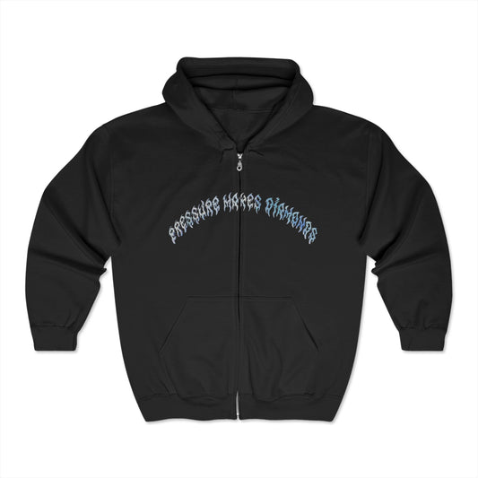 Pressure Makes Diamonds Full Zip Hooded Sweatshirt