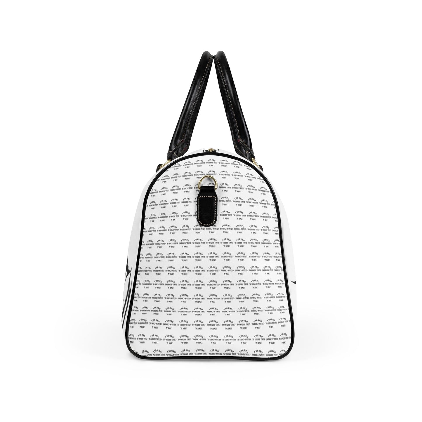White Saye Leather Travel Bag Duffel