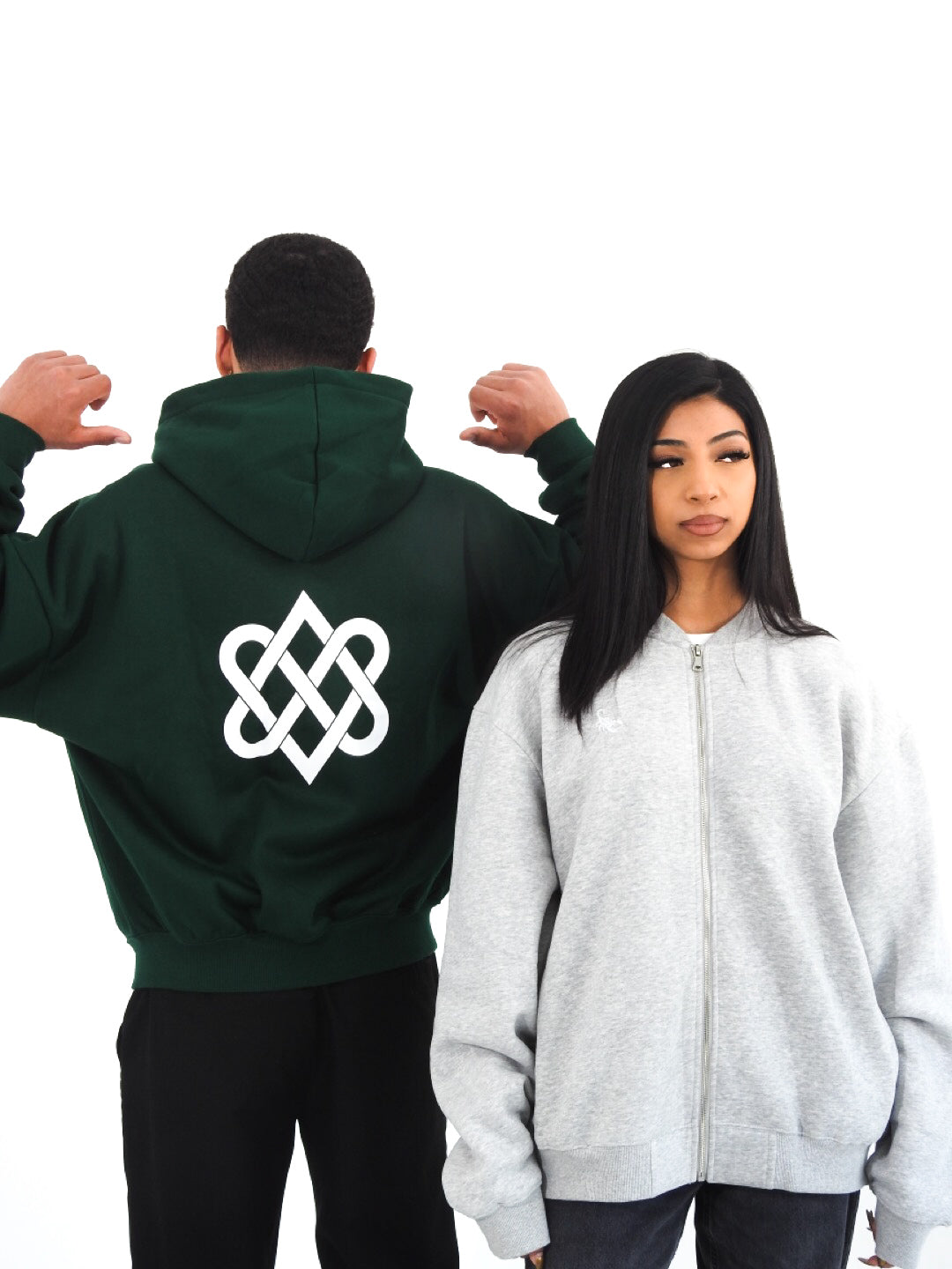 Scorpion Cropped Fleece Zip-Up Hoodie (380GSM)