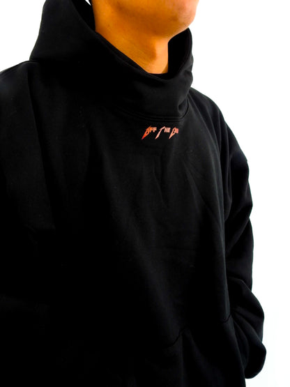 Sudadera con capucha de ángel de gran tamaño 