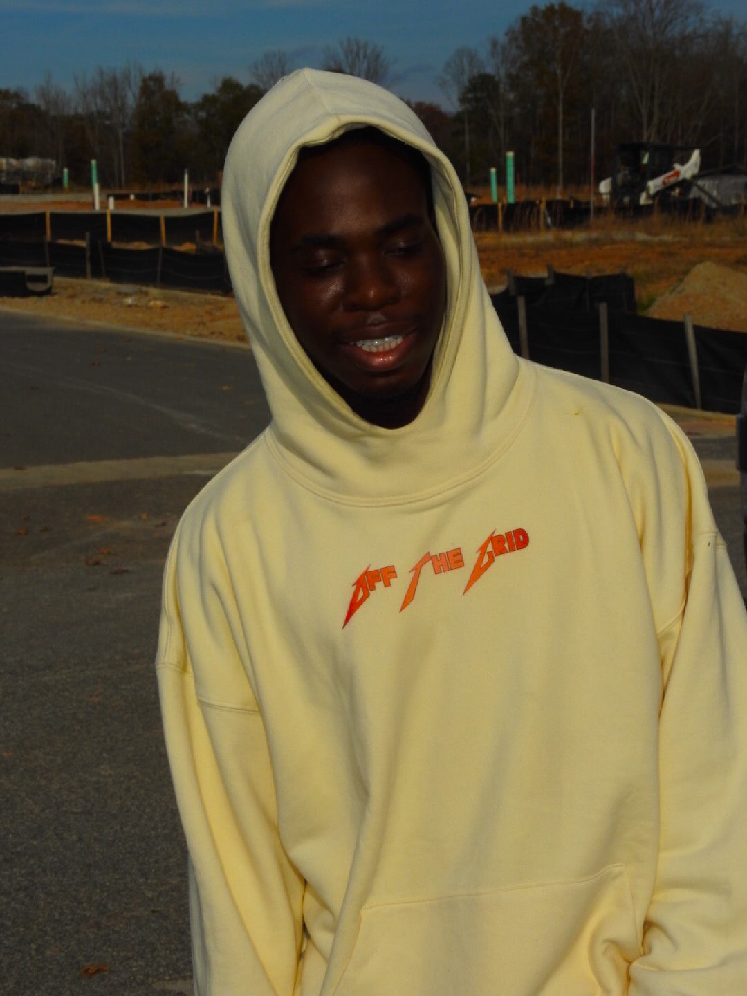 Sudadera con capucha de ángel de gran tamaño 