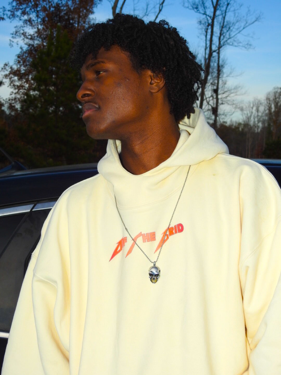 Sudadera con capucha de ángel de gran tamaño 