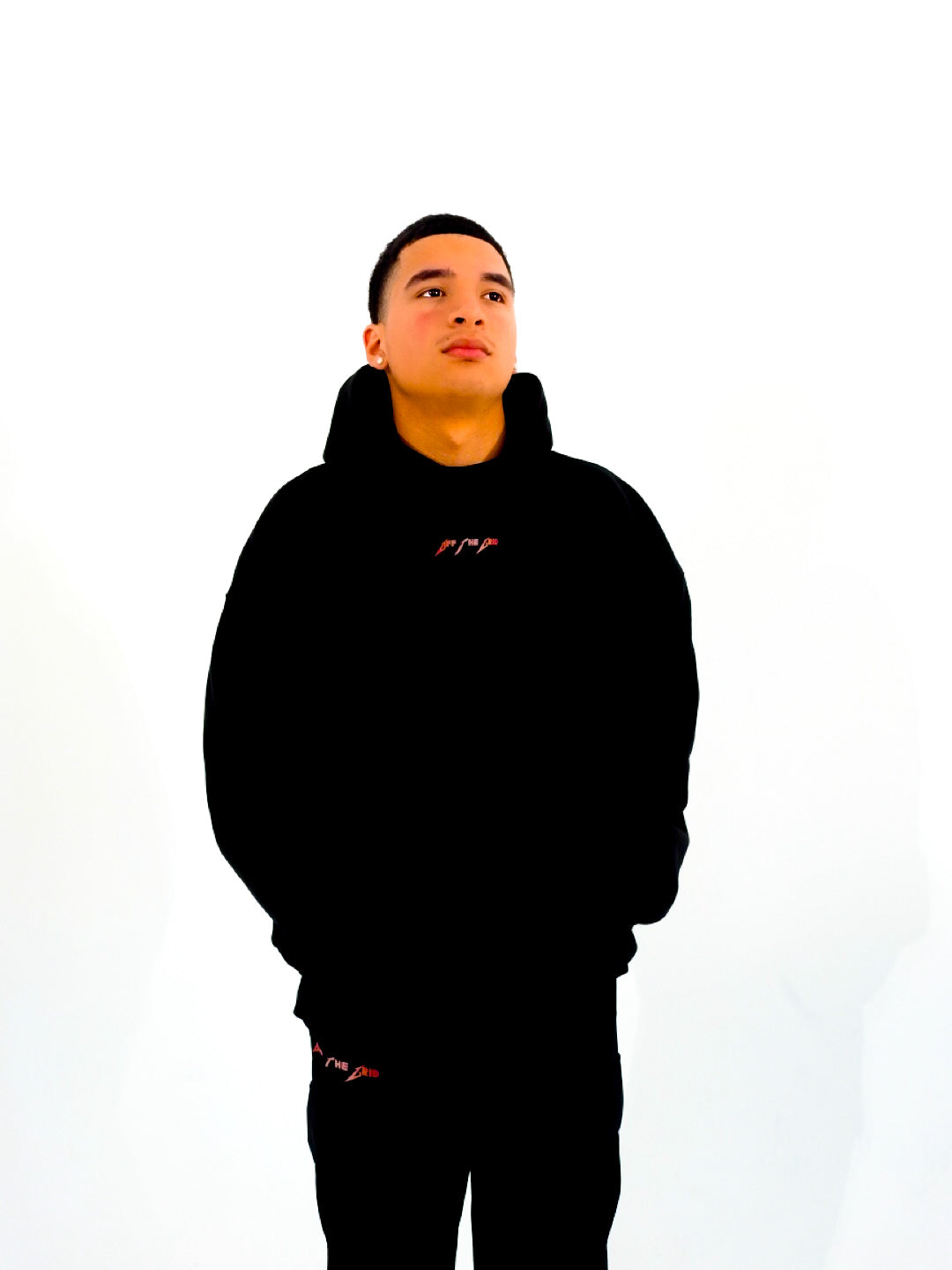 Sudadera con capucha de ángel de gran tamaño 