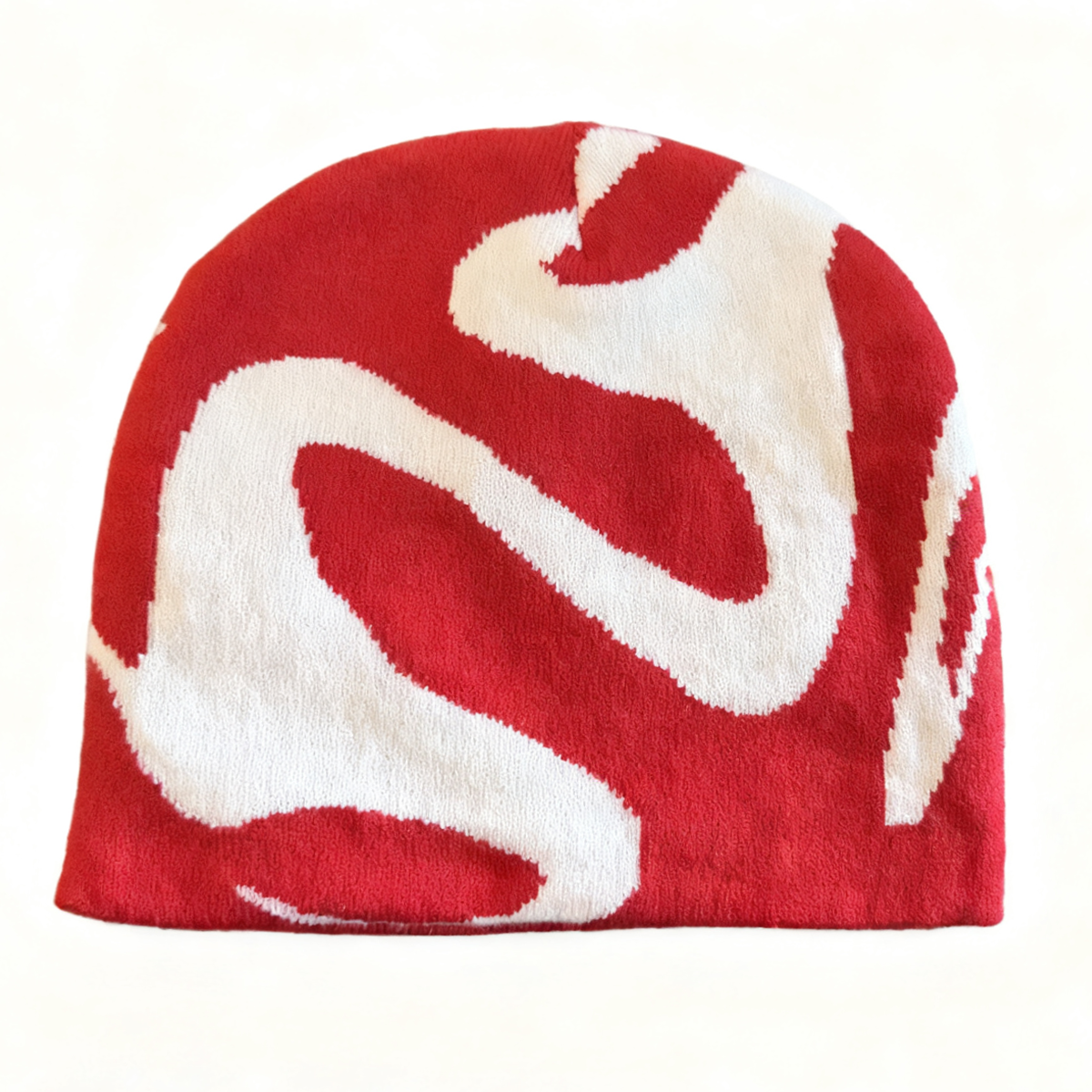 Red Unisex Quirky Fashion Pullover Knit Hat