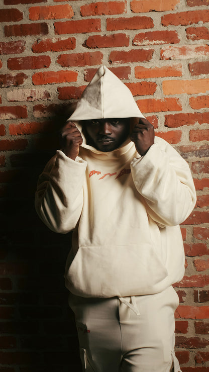 Sudadera con capucha de ángel de gran tamaño 