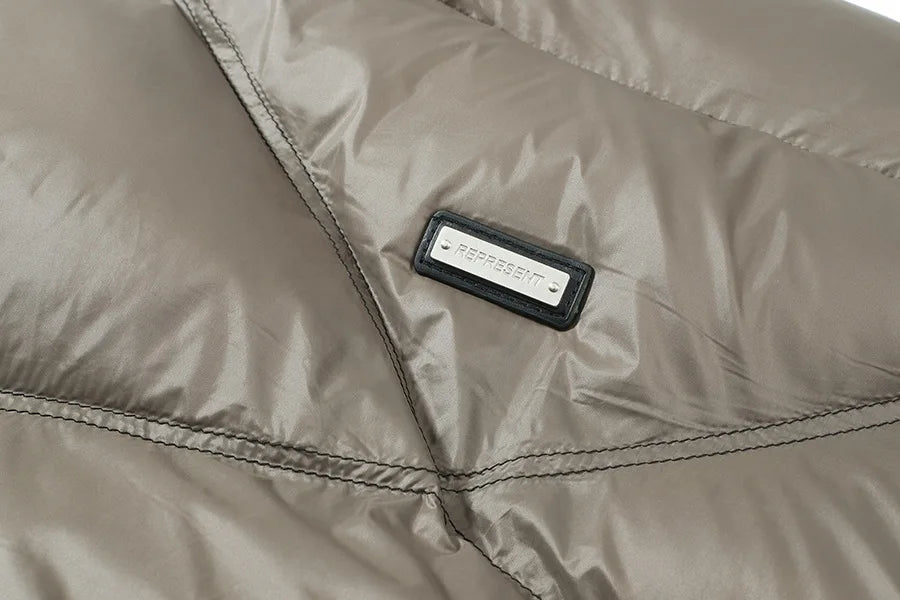 Parka holgada acolchada de algodón para hombre