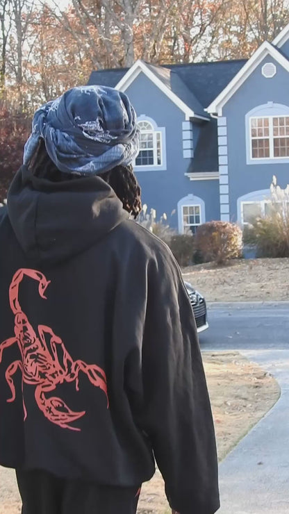 Sudadera con capucha de ángel de gran tamaño 